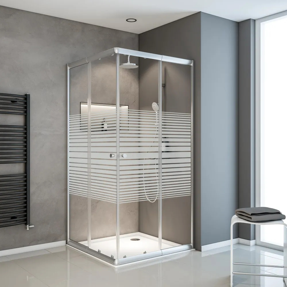 750-900x750-900 mm, 1800 mm, Argenté, Bandes transversales
