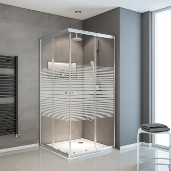 750-900x750-900 mm, 1800 mm, Argenté, Bandes transversales
