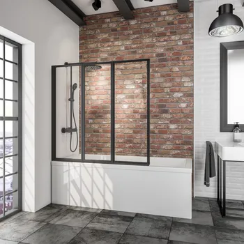 1270 mm, 1210 mm, Noir mat, Transparent