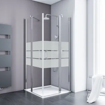 900x900 mm, 1920 mm, Aspect chromé, Dépoli Light anticalcaire