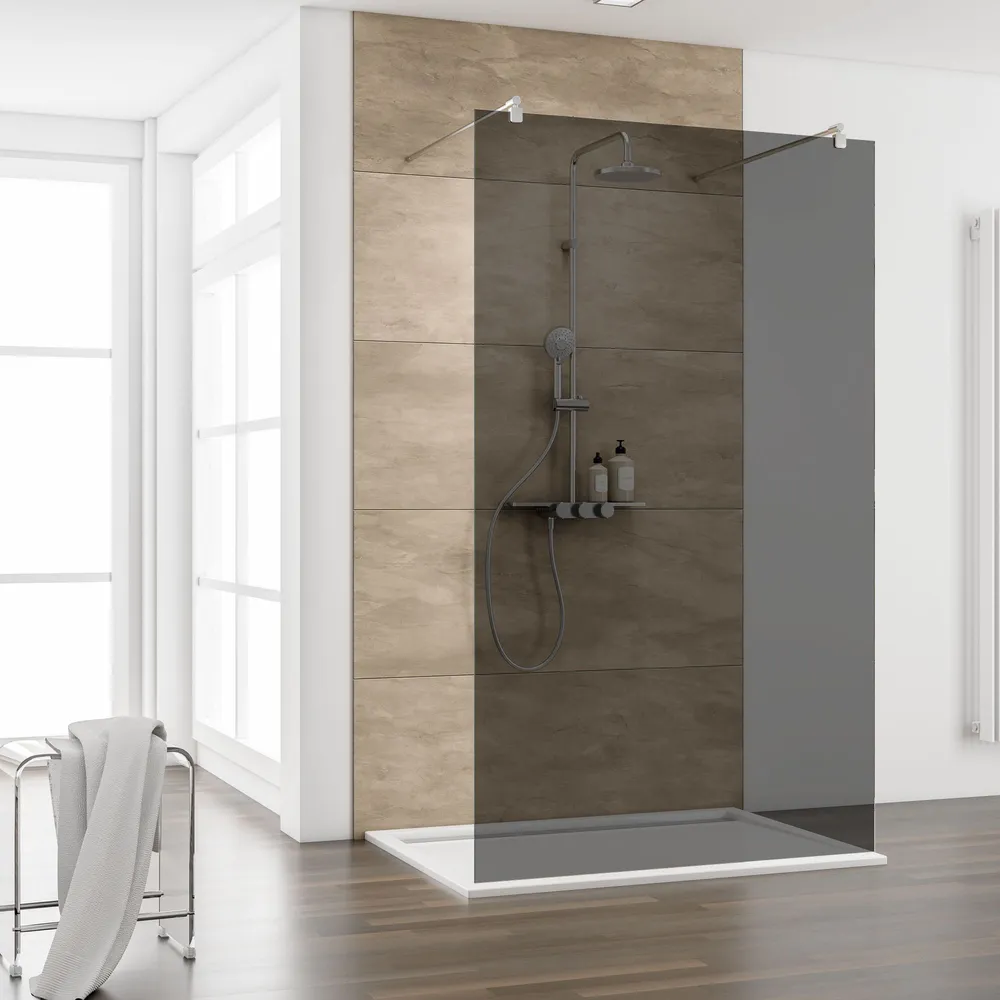 250-1800 mm, Aspect chromé, Fumé anthracite anticalcaire