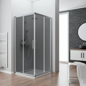 bis 2100 mm, Alu argenté, Fumé anthracite anticalcaire