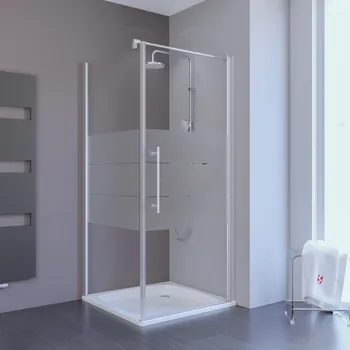 900x900 mm, 1920 mm, Alu-Natur, Depoli Light, versiegelt, Anschlag: links