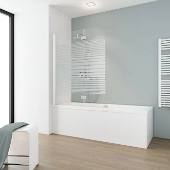 1120 mm, 1400 mm, Charnière ovale, Blanc, Bandes transversales