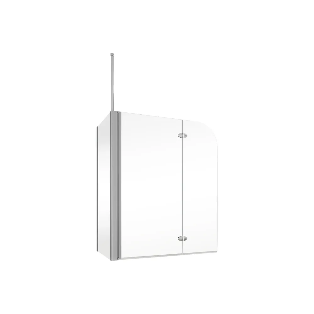 600-1600 mm, Charnière ovale, Alu argenté, Sablé mat