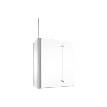 600-1600 mm, Charnière ovale, Alu argenté, Sablé mat