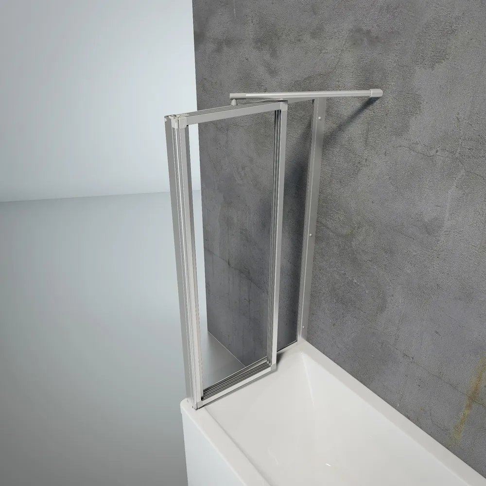 750x1290 mm, 1210 mm, Alu argenté, Transparent, Anschlag: links