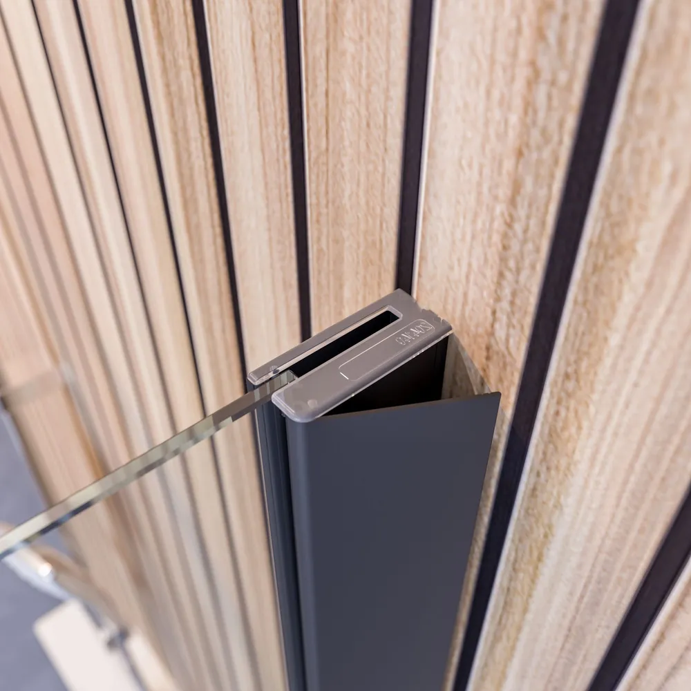 1200 mm, 1900 mm, Matt-Schwarz, Nebel