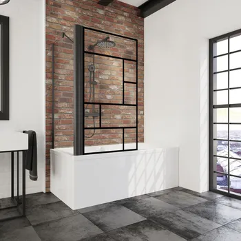 700x800 mm, 1400 mm, Noir mat, Atelier 1 anticalcaire