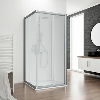 1200x900 mm, 1850 mm, Alu argenté, Sablé mat