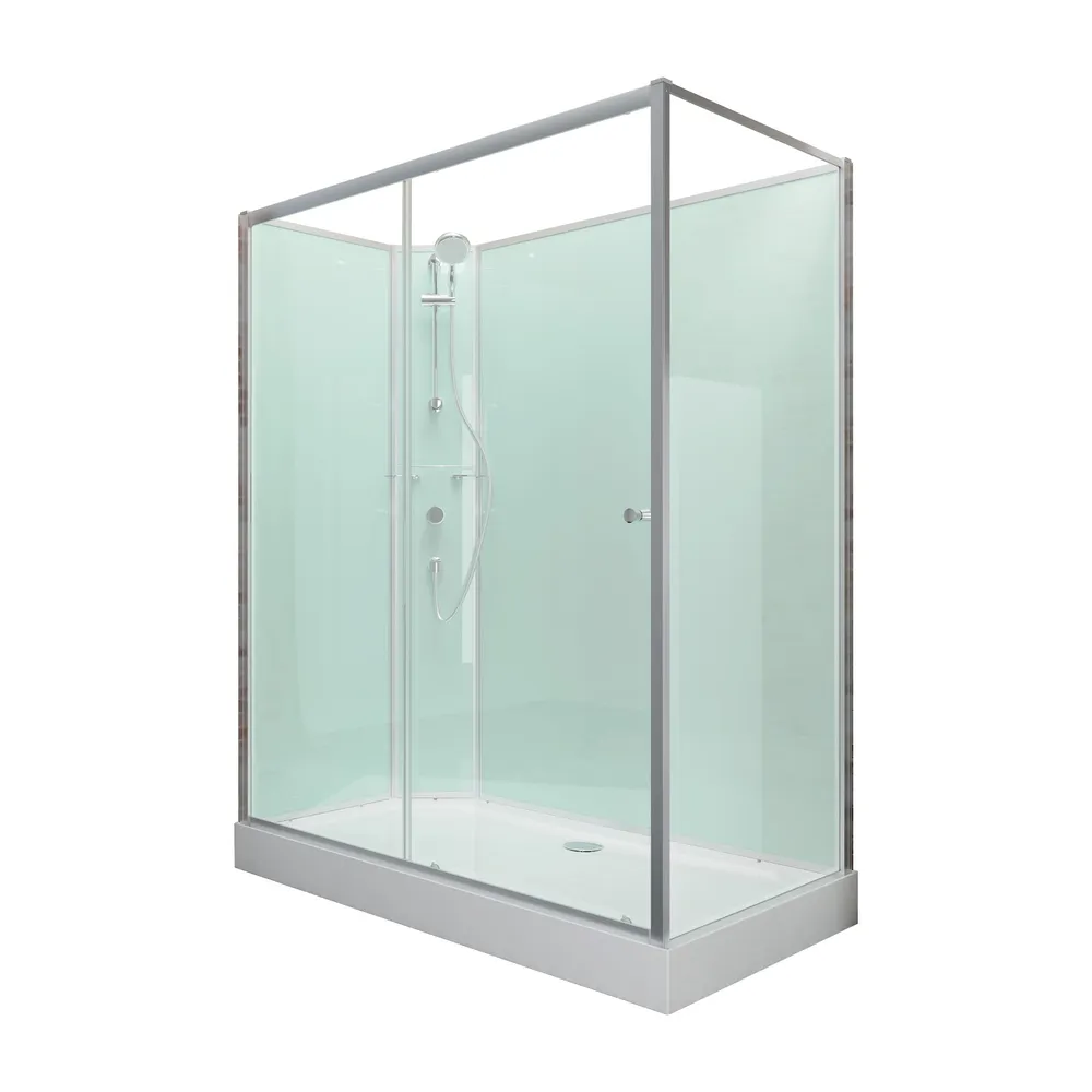 1400x900 mm, 2040 mm, Alu argenté, Transparent, Côté du montage: gauche