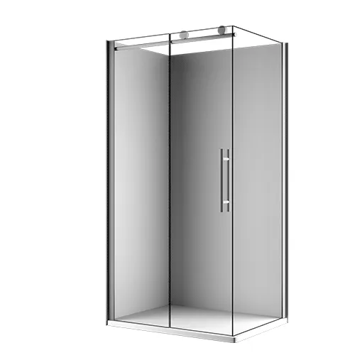 850x1150 mm, 2150 mm, Noir mat, Transparent, Anschlag: None