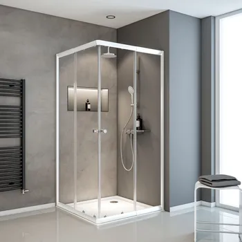 750-900x750-900 mm, 1800 mm, Blanc, Transparent