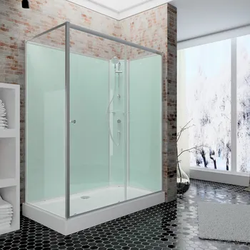 800x1200 mm, 2040 mm, Alu argenté, Transparent, Anschlag: links