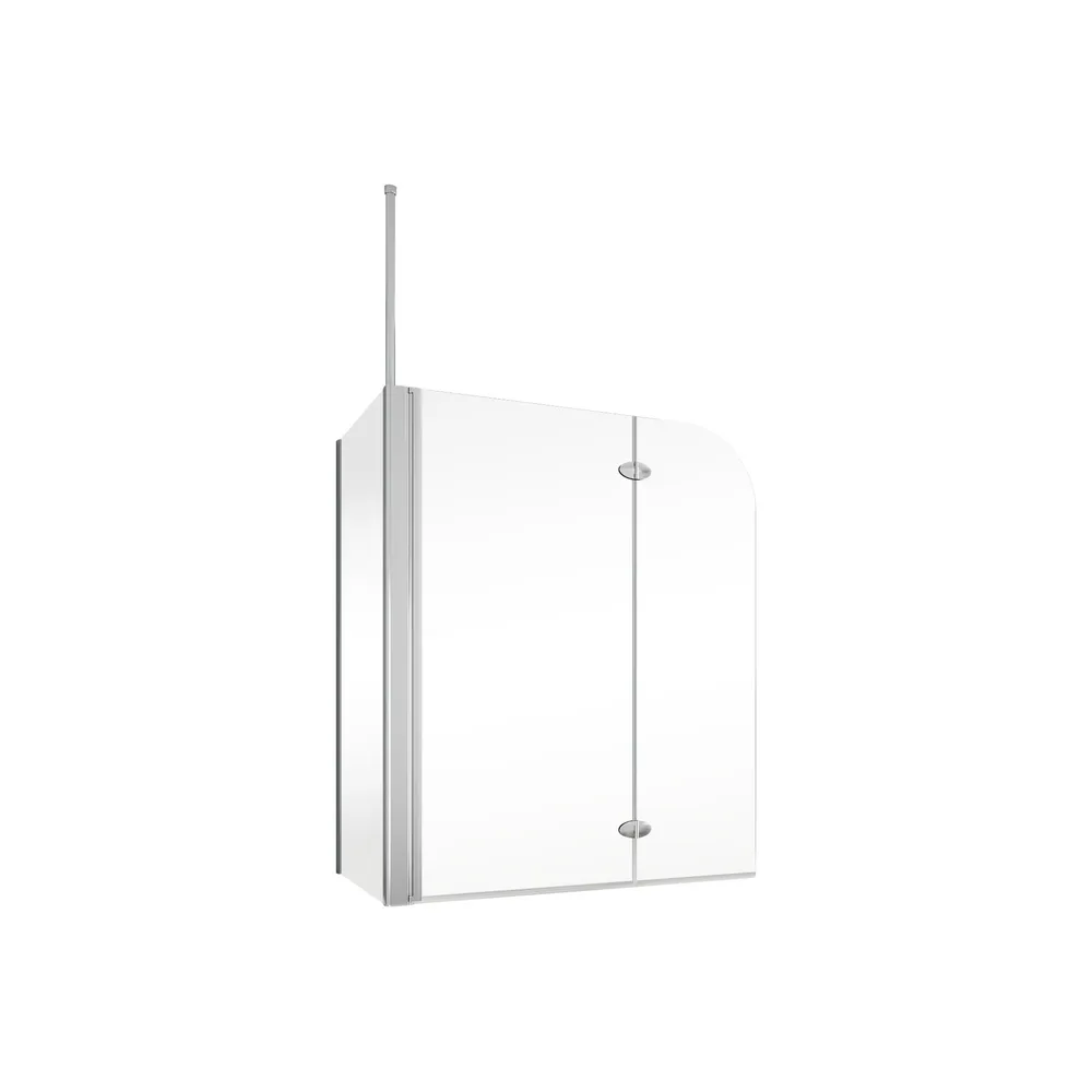 600-1600 mm, Charnière ovale, Aspect chromé, Sablé mat