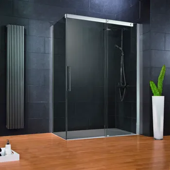 1200x900 mm, 2000 mm, Aspect chromé, Fumé anthracite, Élément fixe: droite / SW gauche