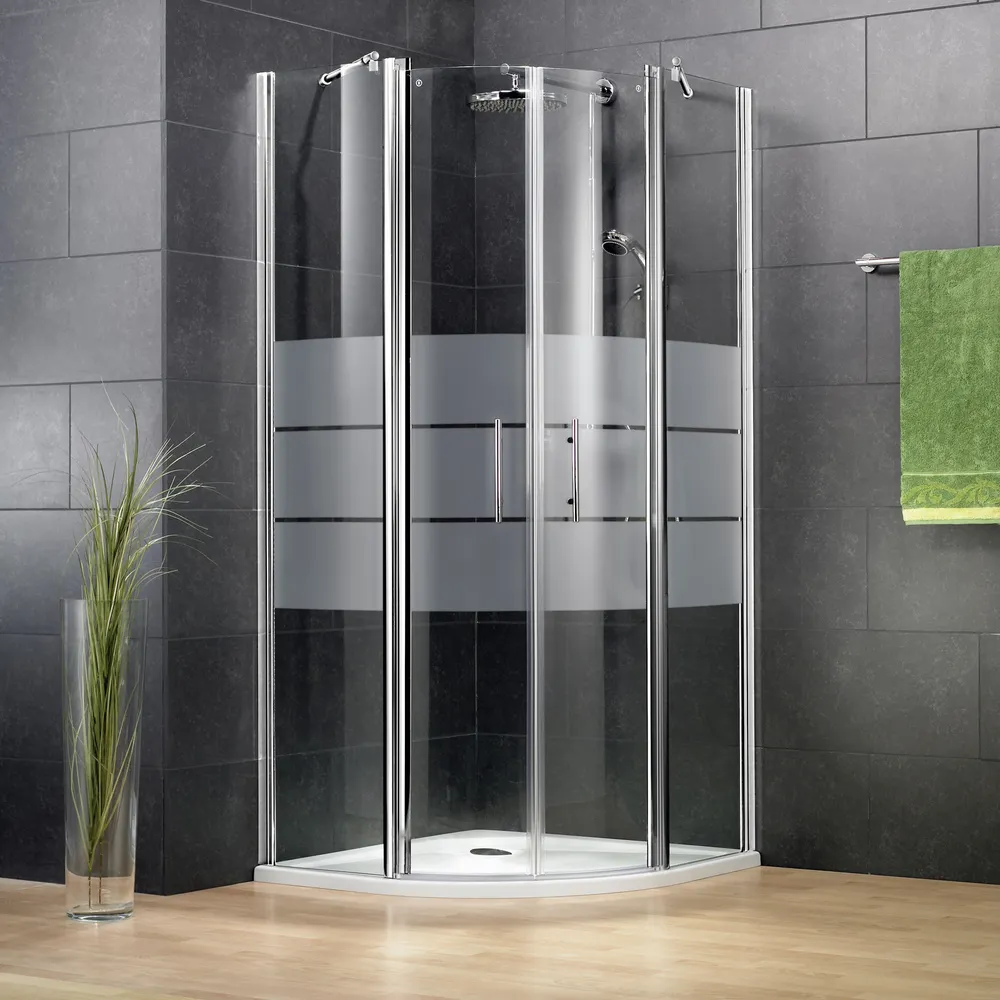900x900 mm, 1920 mm, Aspect chromé, Dépoli Light anticalcaire