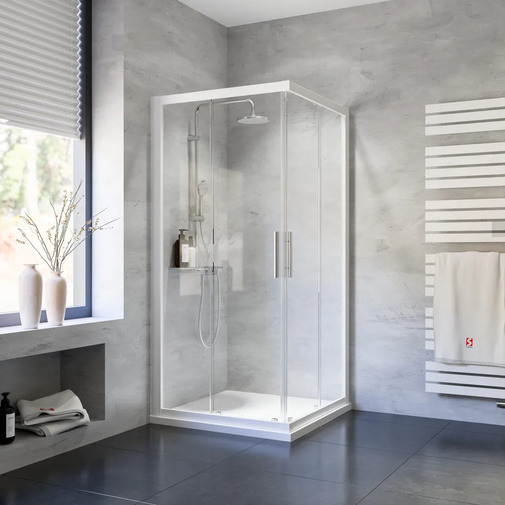 1200x900 mm, 1850 mm, Blanc, Transparent
