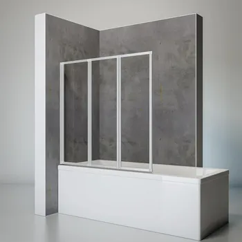 1270 mm, 1400 mm, Alu argenté, Transparent, Anschlag: links
