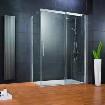 1200x800 mm, 2000 mm, Aspect chromé, Transparent, Élément fixe: droite / SW gauche