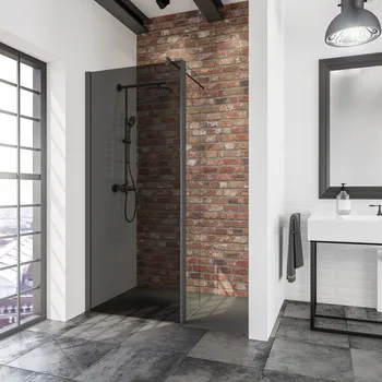 900 mm, 1900 mm, Matt-Schwarz, Grau-Anthrazit