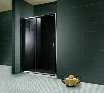 1500 mm, 2000 mm, Aspect chromé, Fumé anthracite anticalcaire, Côté du montage: droite / gauche