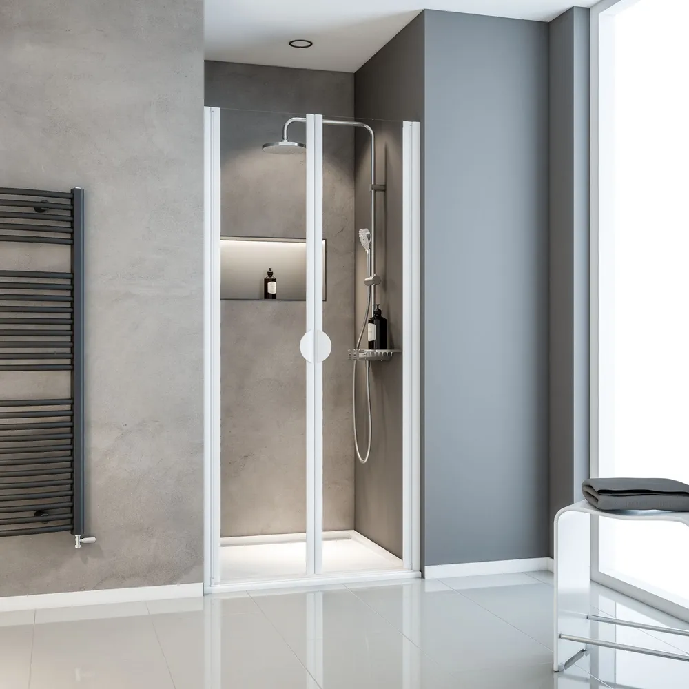 800 mm, 1800 mm, Blanc, Transparent anticalcaire