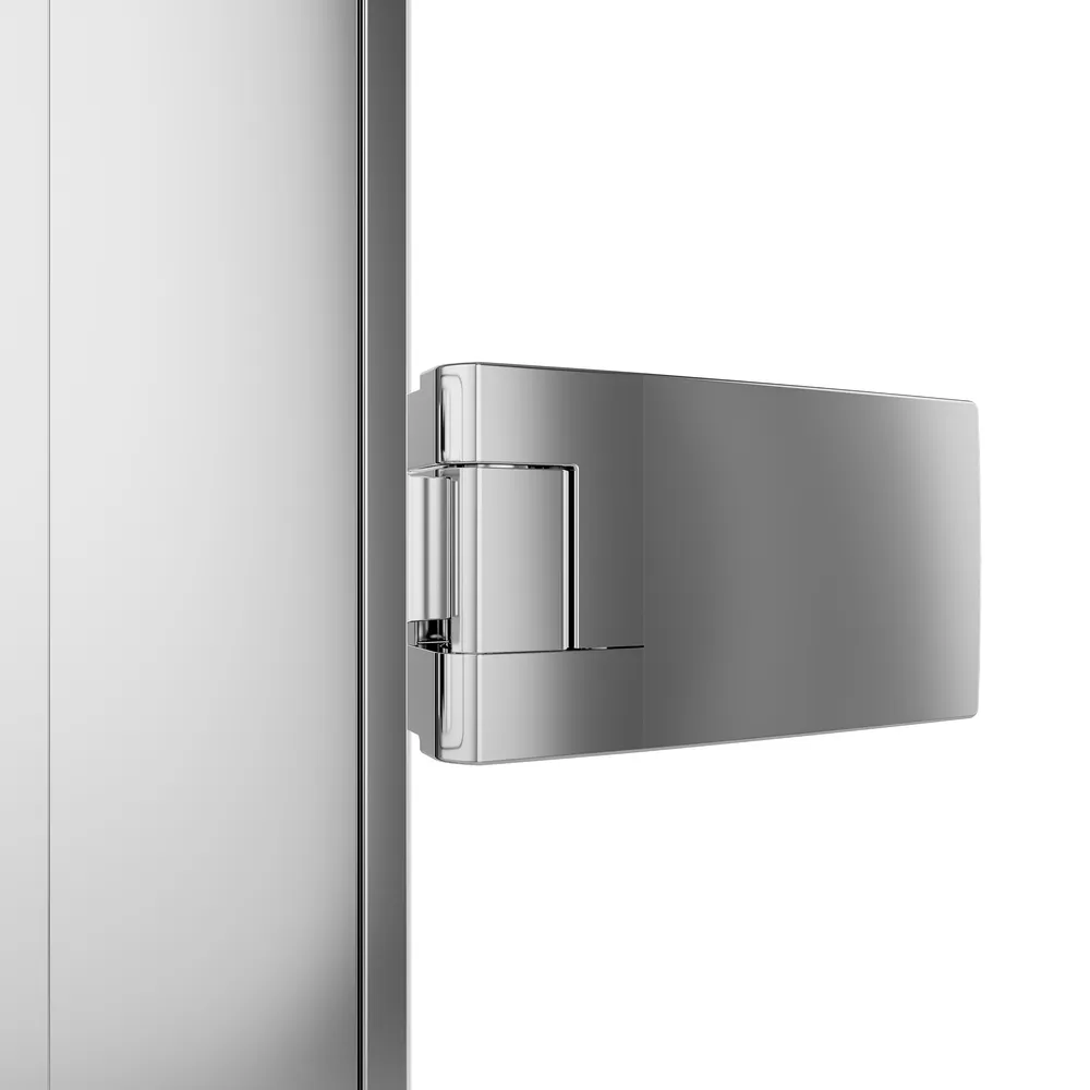 Charnière: Charnière battante sur profilé - Chromé