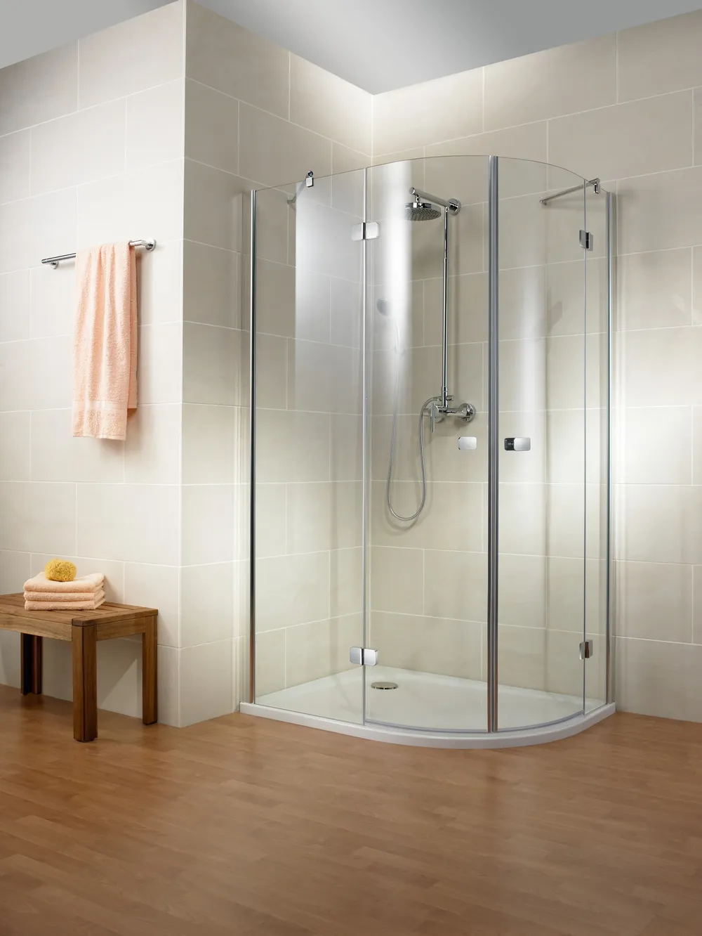 900x1200 mm, 2000 mm, Charnière autolevante Softcube, Aspect chromé, Transparent anticalcaire, Côté du montage: gauche